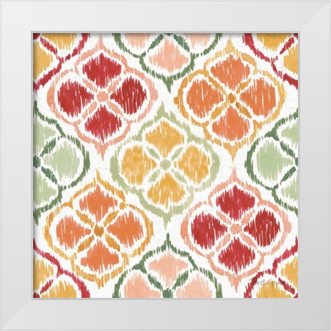 Harvest Bouquet Pattern VA White Modern Wood Framed Art Print by Grove, Beth