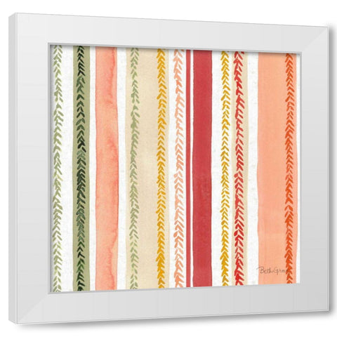 Harvest Bouquet Pattern VI White Modern Wood Framed Art Print by Grove, Beth