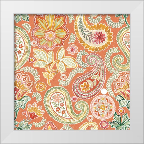 Harvest Bouquet Pattern VIIC White Modern Wood Framed Art Print by Grove, Beth