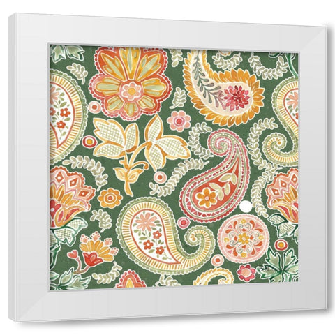 Harvest Bouquet Pattern VIIF White Modern Wood Framed Art Print by Grove, Beth