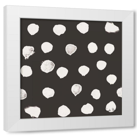 Budding Beauty Pattern IIA White Modern Wood Framed Art Print by Zaman, Farida