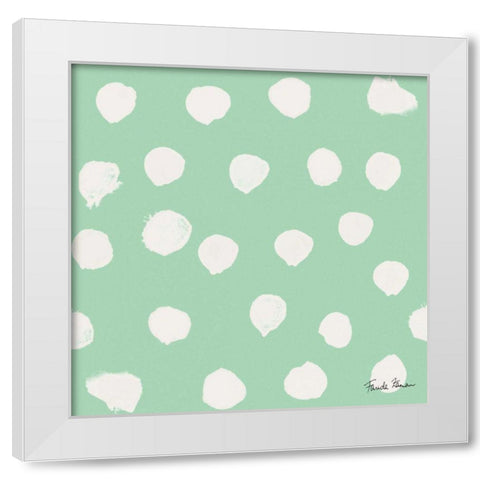 Budding Beauty Pattern IIB White Modern Wood Framed Art Print by Zaman, Farida