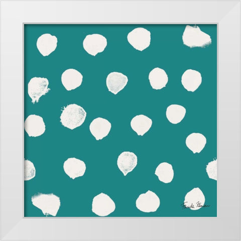Budding Beauty Pattern IIC White Modern Wood Framed Art Print by Zaman, Farida