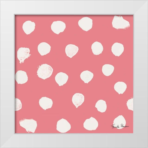 Budding Beauty Pattern IID White Modern Wood Framed Art Print by Zaman, Farida