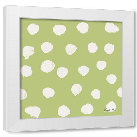 Budding Beauty Pattern IIE White Modern Wood Framed Art Print by Zaman, Farida