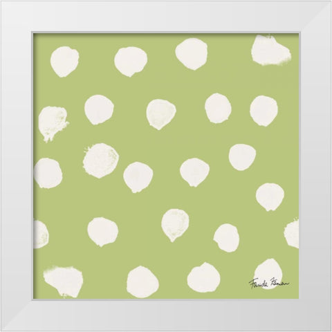 Budding Beauty Pattern IIE White Modern Wood Framed Art Print by Zaman, Farida