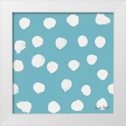Budding Beauty Pattern IIF White Modern Wood Framed Art Print by Zaman, Farida