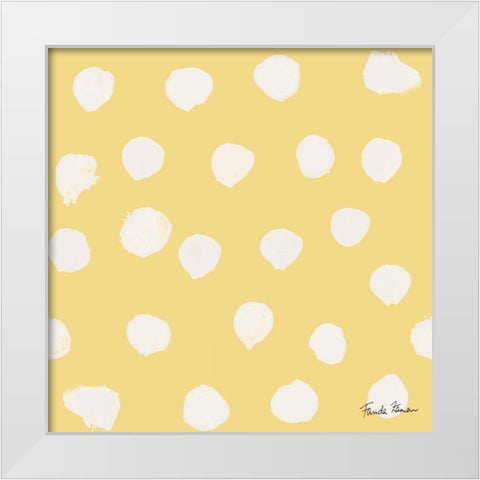 Budding Beauty Pattern IIG White Modern Wood Framed Art Print by Zaman, Farida