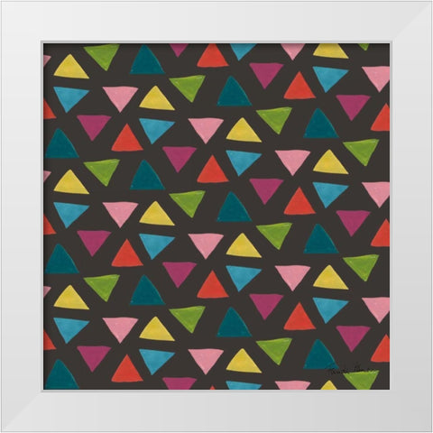 Budding Beauty Pattern VB White Modern Wood Framed Art Print by Zaman, Farida