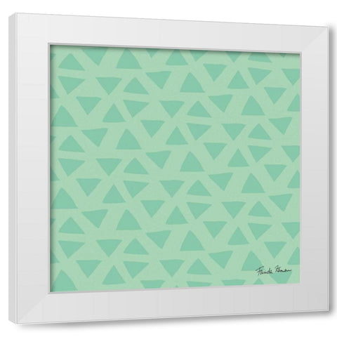 Budding Beauty Pattern VC White Modern Wood Framed Art Print by Zaman, Farida