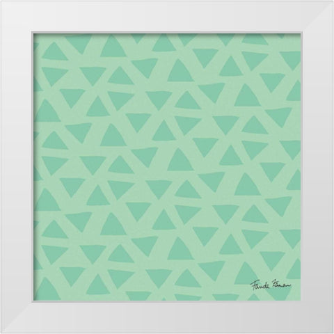 Budding Beauty Pattern VC White Modern Wood Framed Art Print by Zaman, Farida