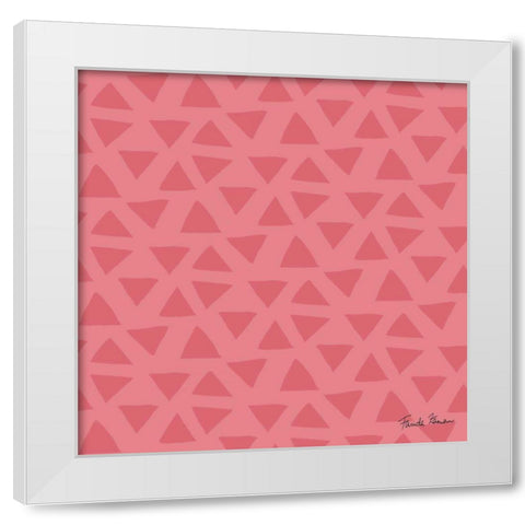 Budding Beauty Pattern VE White Modern Wood Framed Art Print by Zaman, Farida