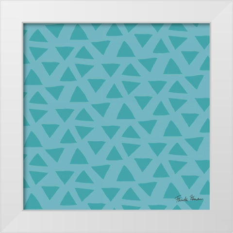 Budding Beauty Pattern VG White Modern Wood Framed Art Print by Zaman, Farida