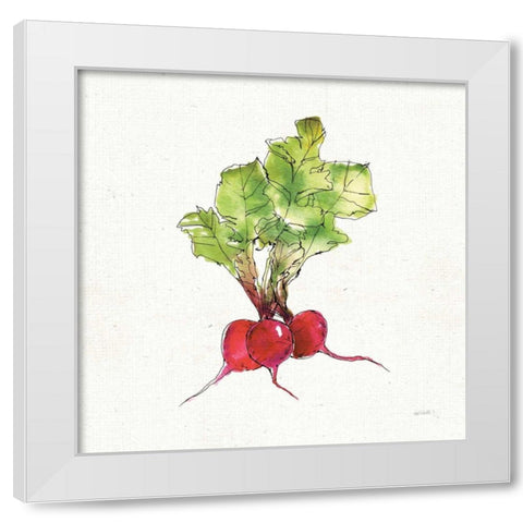 Veggie Market II Radish White Modern Wood Framed Art Print by Tavoletti, Anne