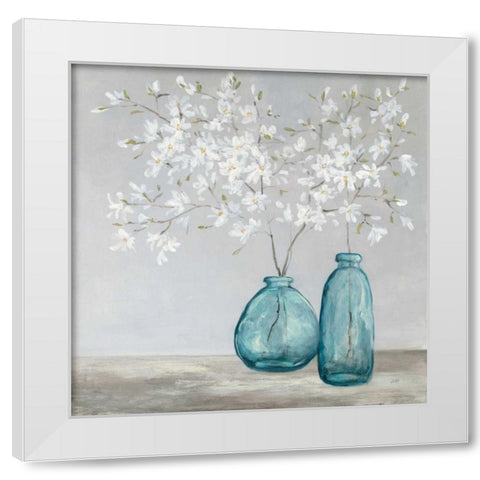Spring Delight White Modern Wood Framed Art Print by Purinton, Julia