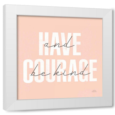 Morning Affirmations I White Modern Wood Framed Art Print by Marshall, Laura