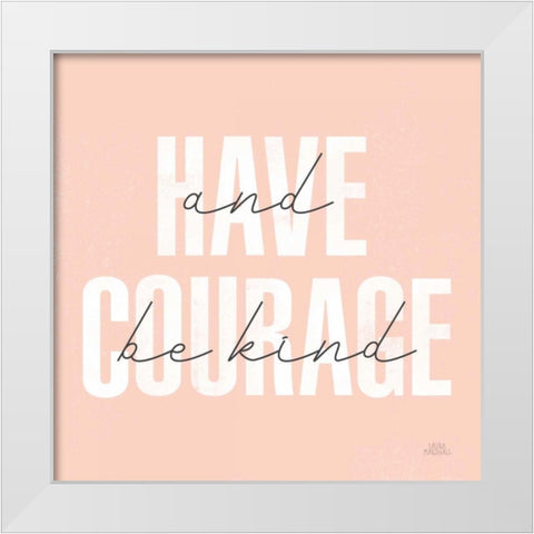 Morning Affirmations I White Modern Wood Framed Art Print by Marshall, Laura