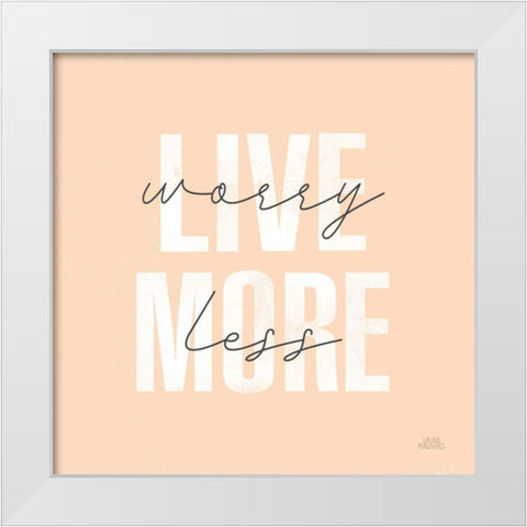 Morning Affirmations II White Modern Wood Framed Art Print by Marshall, Laura