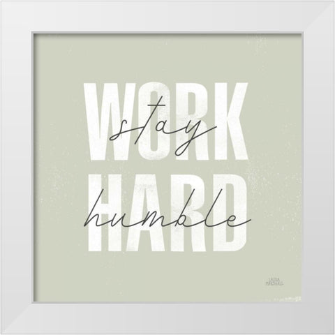 Morning Affirmations IV White Modern Wood Framed Art Print by Marshall, Laura