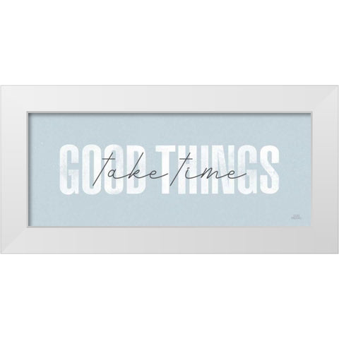 Morning Affirmations III Panel White Modern Wood Framed Art Print by Marshall, Laura