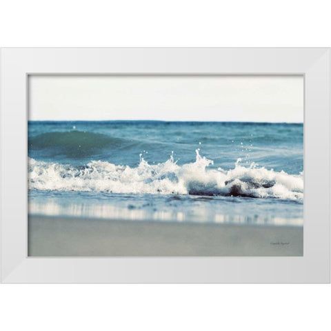 Mint Cottage Days II v2 White Sky Crop White Modern Wood Framed Art Print by Urquhart, Elizabeth