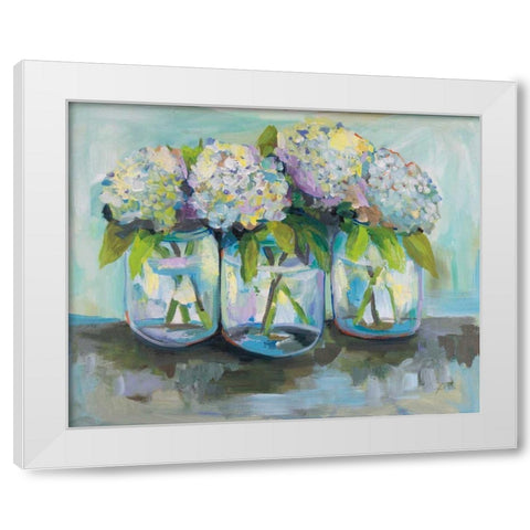 In a Row White Modern Wood Framed Art Print by Vertentes, Jeanette