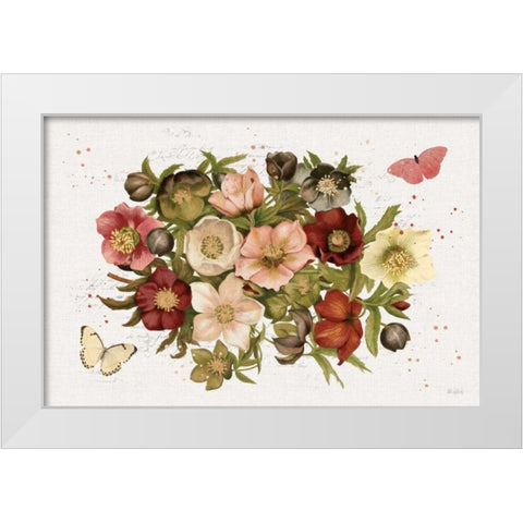 Vintage Petals IV White Modern Wood Framed Art Print by Pertiet, Katie