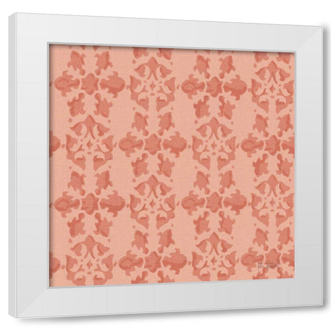 Vintage Petals Pattern VB White Modern Wood Framed Art Print by Pertiet, Katie
