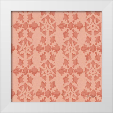 Vintage Petals Pattern VB White Modern Wood Framed Art Print by Pertiet, Katie