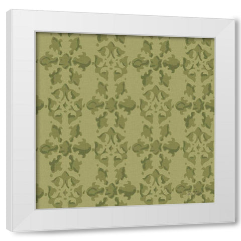 Vintage Petals Pattern VC White Modern Wood Framed Art Print by Pertiet, Katie
