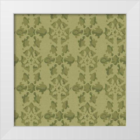 Vintage Petals Pattern VC White Modern Wood Framed Art Print by Pertiet, Katie