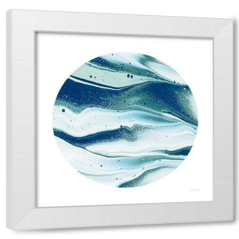 Dark Matter Blue II White Modern Wood Framed Art Print by Rhue, Piper