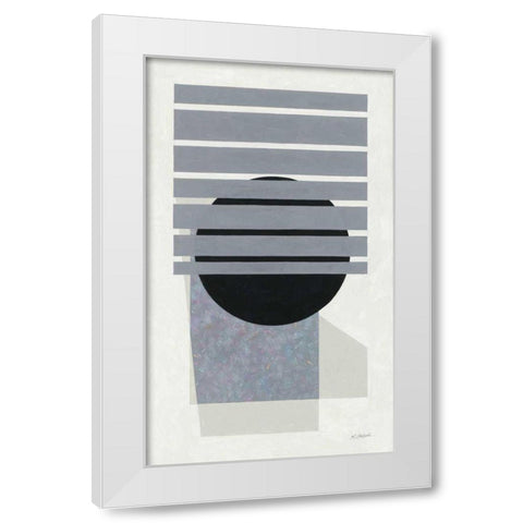 Full Moon II White Modern Wood Framed Art Print by Schick, Mike