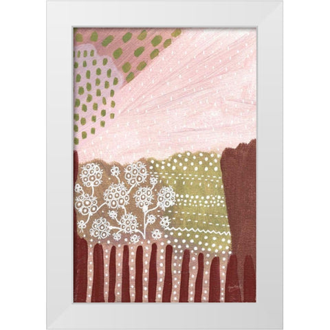 Salt Shrub I White Modern Wood Framed Art Print by Mack, Lynn