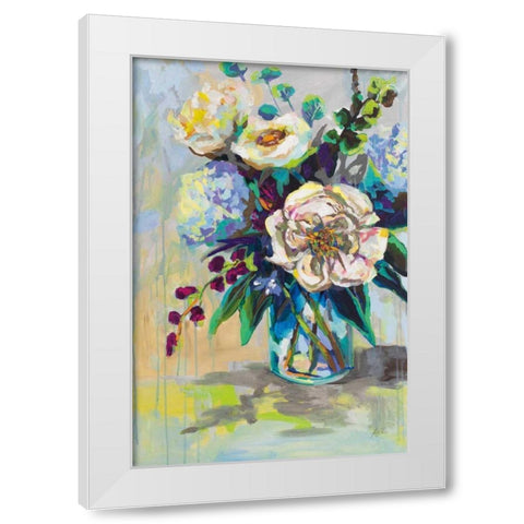 Glowing White Modern Wood Framed Art Print by Vertentes, Jeanette