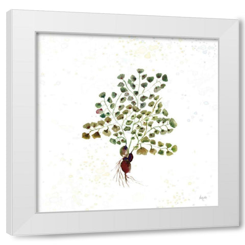Botticelli Plants II White Modern Wood Framed Art Print by Rice, Kristy