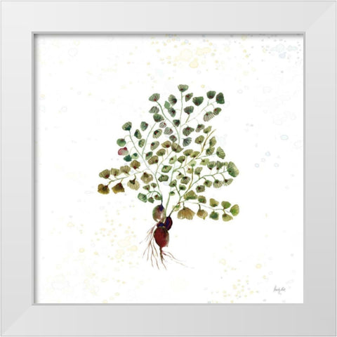 Botticelli Plants II White Modern Wood Framed Art Print by Rice, Kristy