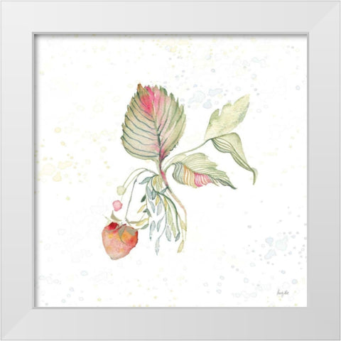 Botticelli Plants V White Modern Wood Framed Art Print by Rice, Kristy