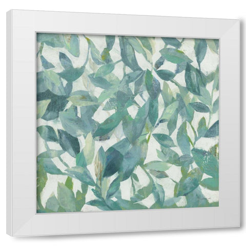 Summer Garden Greenery I Light White Modern Wood Framed Art Print by Nai, Danhui