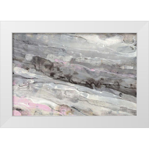 Alabaster White Modern Wood Framed Art Print by Hristova, Albena