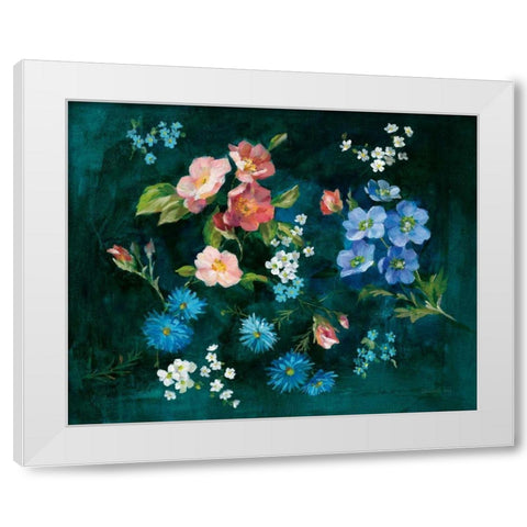 Abbey Garden White Modern Wood Framed Art Print by Nai, Danhui