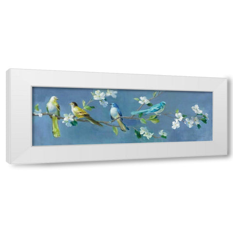 Spring in the Neighborhood I White Modern Wood Framed Art Print by Nai, Danhui