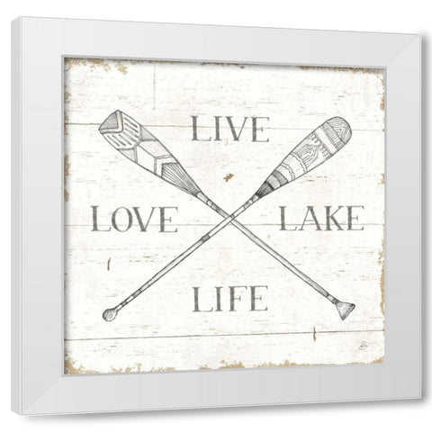 Lake Sketches VI White Modern Wood Framed Art Print by Brissonnet, Daphne