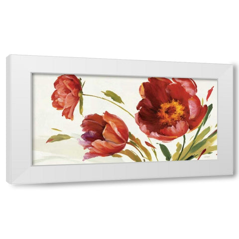 In the Wind White Modern Wood Framed Art Print by Audit, Lisa