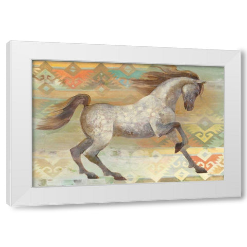 Grand Entrance Southwest Boho White Modern Wood Framed Art Print by Hristova, Albena