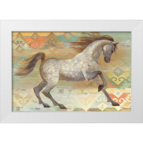 Grand Entrance Southwest Boho White Modern Wood Framed Art Print by Hristova, Albena