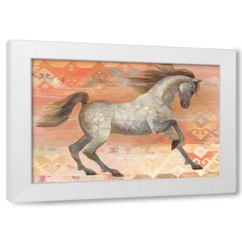 Grand Entrance Southwest Boho Blush White Modern Wood Framed Art Print by Hristova, Albena