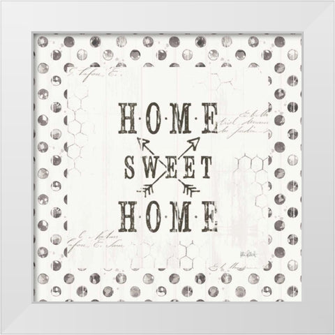 Farmhouse Fresh 01A Home Sweet Home White Modern Wood Framed Art Print by Pertiet, Katie