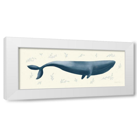 Ocean Life Whale White Modern Wood Framed Art Print by Thorns, Becky