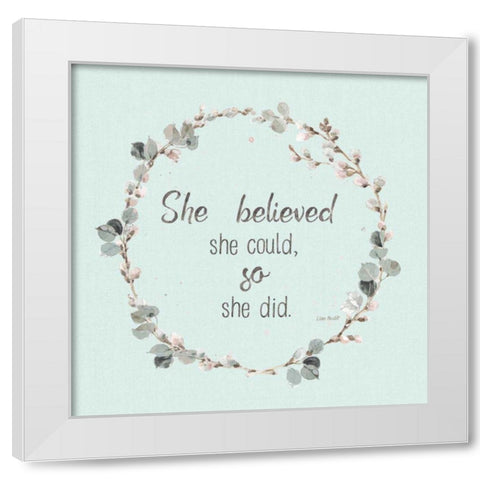 A Country Weekend XXVI v2 Turquoise White Modern Wood Framed Art Print by Audit, Lisa